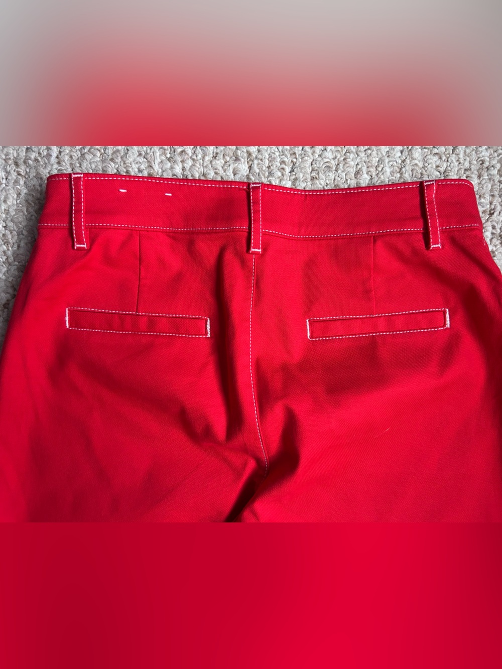LOFT Red High-Rise Wide-Leg pants 2P - Picture 4 of 10